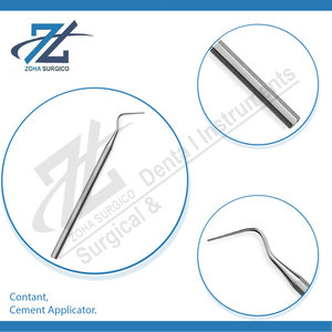 Applicateur de ciment en acier inoxydable, curettes dentaires manuelles Gracey, instruments parodontaux certifiés CE, ZOHA SURGICO ZS-8906 Classe - Product Image 4