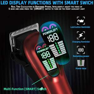 Tondeuses à cheveux pour hommes, tondeuses professionnelles pour hommes, tondeuses sans fil et avec fil pour la coupe et l'entretien des cheveux - Product Image 5