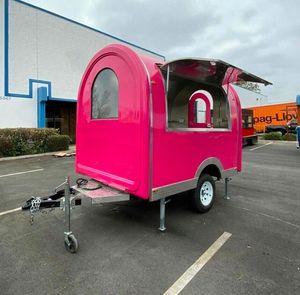 Nouvelle remorque alimentaire mobile électrique avec conception de support de concession fermé 4 \ "attelage pour restaurants et magasins d'alimentation - Product Image 3