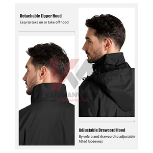 Men's Full <b>Zip</b> Activewear Windbreaker Tracksuit Set Lightweight Jacket Jogger Pants 2-Piece Outfit Running Gym Training Fitness - Product Image 5