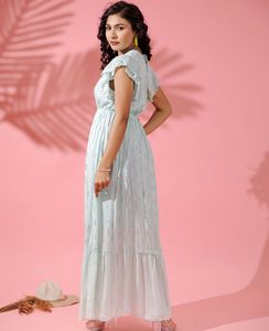 Vestido largo dulce de fiesta informal para mujer cómodo y lavable multicolor - Product Image 1