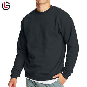 Sudadera de cuello redondo para hombre Sudadera de algodón de color sólido con logotipo personalizado de nueva fábrica para otoño Más vendidos para adultos Niños Mujeres - Product Image 1