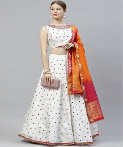 Diseñador Net Bordado Secuencia Trabajo Lehenga Choli con Dupatta Indian Women's Wear Precio al por mayor Ropa étnica Alfanumero - Product Image 3