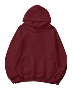 Sudadera con capucha de estilo internacional para mujer 100% algodón puro patrón sólido ajuste holgado teñido liso OEM/ODM proveedor Bangladesh - Product Image 2