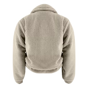 Veste polaire Sherpa d'hiver pour femmes la plus vendue support confortable à glissière facile à porter chaud toile de polyester personnalisée pour dames - Product Image 3