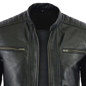 Chaqueta de cuero de invierno para hombre con forro grueso de textura suave y exterior elegante para proteger el clima frío - Product Image 6