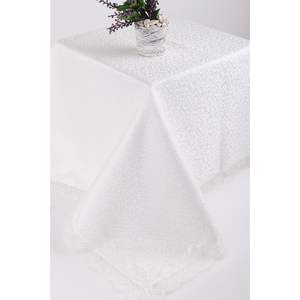 Mantel de Encaje Crema Elegante KDK de Bella Home, 160x220, con Patrón Floral Bordado sin Costuras, Tejido para Sala de Estar y Hoteles - Product Image 2