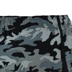 Pantalones cortos de camuflaje informales de verano para hombre, pantalones cortos largos con estampado de carga y cintura elástica con diseño personalizado, patrón sólido sublimado - Product Image 2