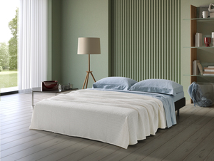 EVERGREENWEB Divano Letto a 3 Posti 160 cm, Made in Italy, Divano Pieghevole con Materasso, Rivestimento Rimovibile, Design Salvaspazio |   EDITH - Product Image 4