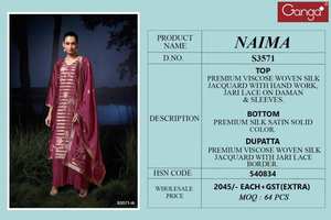 Jacquard de seda tejida de viscosa de primera calidad Salwar Kameez Catálogo completo disponible a precio mayorista colección de ropa de fiesta - Product Image 6