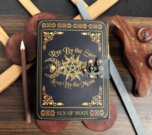 Grimoire Journal Triple Moon Goddess Journal Blank hechizo bruja libro de sombras Regalos para él y ella - Product Image 5