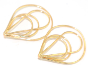 ต่างหูแบบห้อยทรงลูกแพร์ชุบทอง 22K สไตล์โบฮีเมียน ดีไซน์หรูหรา สำหรับผู้หญิง ขายส่ง - Product Image 2