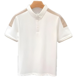 Camiseta Blanca Transpirable, Bordada y Ecológica, de Alta Calidad, Personalizable con Logotipo Frontal, Talla Grande, Informal, de Manga Corta para Hombre - Product Image 1