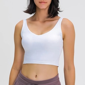 Soutien-gorge décontracté uni pour femmes, design tendance, soutien-gorge de sport pour femmes, soutien-gorge de yoga confortable et personnalisé en nylon spandex - Product Image 3