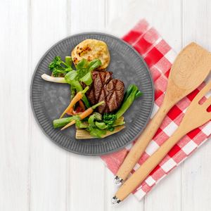 Bandeja Redonda Decorativa de Metal Negro Fundido Moderno, Diseño Texturizado Minimalista, Bandeja para Aperitivos, Decoración del Hogar y Regalo - Product Image 4