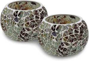 Unique mosaic candle holder with nature-<b>inspired</b> designs for weddings and events At Very Low Price <b>By</b> HF CRAFTS - Product Image 5