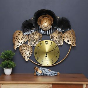Trending Design <b>Wall</b> Hanging <b>Clock</b> for Home Hotel Restaurant & Wedding <b>Decorative</b> <b>Wall</b> Art Golden & Black Color Metal <b>Wall</b> <b>Clock</b> - Product Image 5