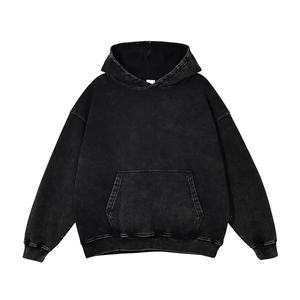 Unisex Acid Wash Hoodie Distressed Embossed <b>Sweatshirt</b> Breathable Acid Wash Hoodies for Men & Women Custom Wholesale Supplier - Product Image 6