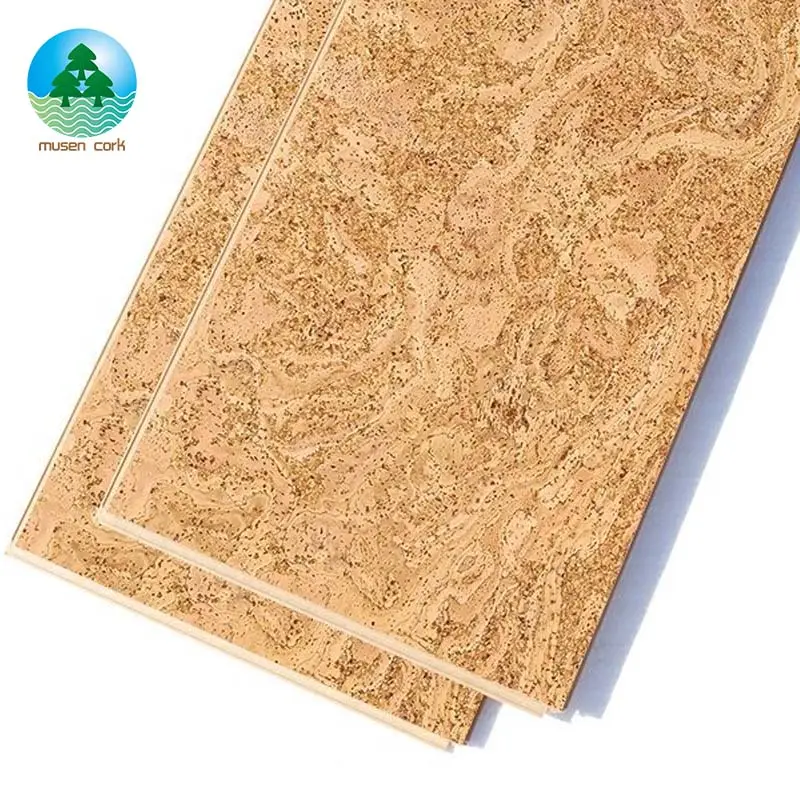 Hot Sale Home decoração intertravamento Cork Floating pavimento natural madeira cortiça chão