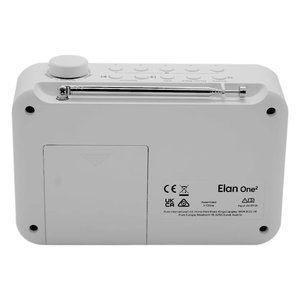 Radio portable DAB+ ELAN One2 blanche avec finition en coton - Product Image 4