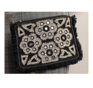 Bolso de mano de noche de lujo para mujer hecho a mano, bolso de mensajero con estampado de leopardo bohemio personalizado, hecho a mano en la India - Product Image 5