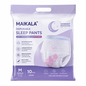 Culottes menstruelles jetables Maikala M-L 5 pièces Protection de nuit Respirantes Tissu non tissé - Product Image 4