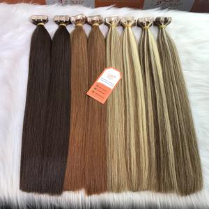 Qualité supérieure 100% pur brut non transformé vierge Remy Extensions de cheveux longue durée cuticule aligné bande cheveux non transformés - Product Image 5