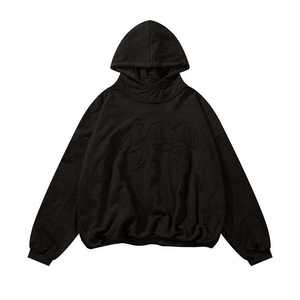 เสื้อฮู้ดผู้ชายผ้าฝ้ายปักลาย, เสื้อฮู้ดสำหรับผู้ใหญ่ไซส์ใหญ่พิเศษแนววินเทจผ้า100% - Product Image 6