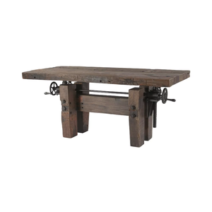 Mesa de escritorio de alta calidad hecha a mano, material de 4 Patas, madera maciza recuperada, acabado de hierro, natural, precio al por mayor - Product Image 1