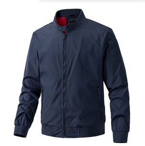 Chaqueta Bomber Clásica de Lona para Hombre, Bordada, Cortavientos, con Relleno, Secado Rápido, Ligera, Cómoda, para un Estilo de Vida Activo - Product Image 4