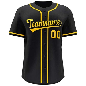 Maillot de baseball à dégradé dégradé avec graphiques imprimés personnalisés Tissu athlétique à haute élasticité et schéma de couleurs moderne - Product Image 1