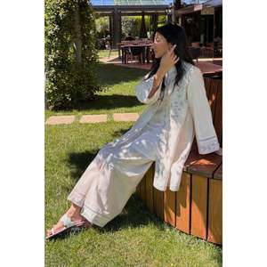 Ensembles de costumes pour femmes en mousseline de soie ivoire 100% coton respirant - Product Image 4