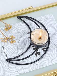 Petits bougeoirs chauffe-plat dorés idéaux pour la décoration de table Accents d'intérieur de maison Célébrations de vacances Dîner romantique - Product Image 2