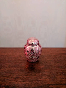 Urne funéraire gravée Radiance Blue, nouveau style américain, pour cendres humaines adultes, en aluminium, fournitures funéraires - Product Image 2