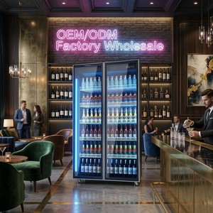 Réfrigérateur Vitrine <span class=keywords><strong>à</strong></span> Vin Moderne de Luxe avec Porte en Verre, Température et Humidité Constantes, pour Hôtels, Bars et Clubs - Product Image 1