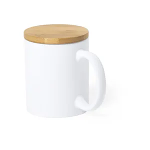 Tazza Personalizzata in Ceramica e Bambù Yotel, Gadget Promozionale Personalizzabile - Product Image 1