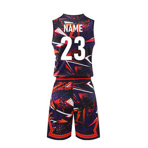 Uniformes de Baloncesto Profesionales Diseñados por el Fabricante, Impresión de Alta Calidad, Transpirables, 100% Poliéster, Corte Único, Tallas Grandes - Product Image 2