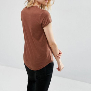 Camiseta lisa de gran tamaño personalizada de peso pesado grueso con hombros caídos y lavado ácido de alta calidad para mujer nuevo diseño con Oem - Product Image 6