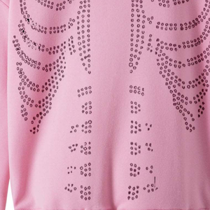 2025 vente en gros bas prix sweat à capuche pour femme bonne qualité femmes vêtements Anti-boulochage respirant strass à capuche pour les femmes - Product Image 6