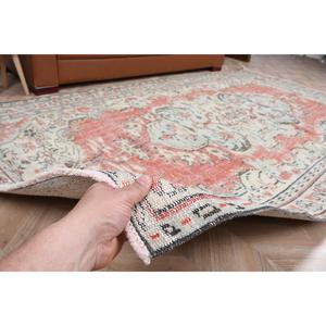 พรมขนาด 5.3x9.5 ฟุต, พรมตุรกีโบราณ, พรมขนสัตว์สีแดง - Product Image 4