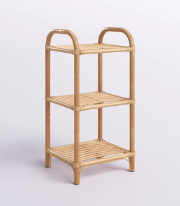 Étagère de sol en rotin naturel fabriquée au Vietnam matériau écologique utilisé pour la décoration de la maison étagère de rangement en gros - Product Image 1