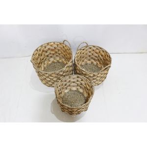 Cestas de almacenamiento de jacinto de agua natural trenzado a mano a un precio razonable para colecciones de muebles vietnamitas - Product Image 5