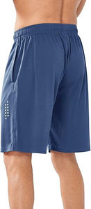 Pantalones cortos de entrenamiento deportivos de tenis y baloncesto de cintura media ecológicos para hombre, impermeables, para gimnasio - Product Image 6