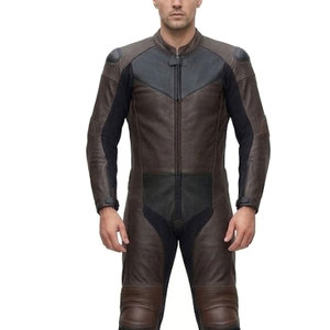 Elegante traje de cuero para motociclistas, cuero de alta calidad, ajuste flexible, perfecto para carreras y uso diario. - Product Image 5