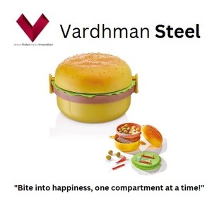 Lonchera para Hamburguesas sin BPA al por Mayor con Juego Completo Divertido - Incluye Cuchara y Tenedor - Product Image 2