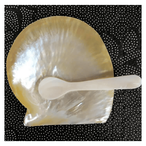 Cuillère en nacre polie, cuillère en coquillage pour servir les épices, le sel, le sucre et accessoires de table élégants, Vietnam - Product Image 2