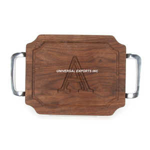 Plateau de service ovale en bois plateau de chocolat de luxe fini en noyer plateau de chocolat en bois décoratif de vente chaude - Product Image 2