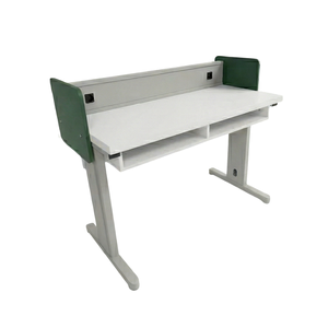 Escritorio de laboratorio moderno con toma de corriente, mesa de trabajo para estudiantes para uso escolar - Product Image 1
