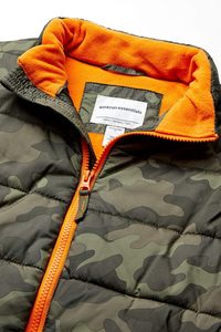 Nouvelle veste matelassée d'hiver de qualité supérieure, coupe-vent, avec fermeture éclair en nylon personnalisée, pour garçons, tout-petits et hommes - Product Image 4