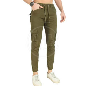 Pantalones de chándal para hombre de alta calidad del fabricante, nuevo estilo informal, diseño de etiqueta privada personalizada, cintura media elástica, teñido liso - Product Image 6